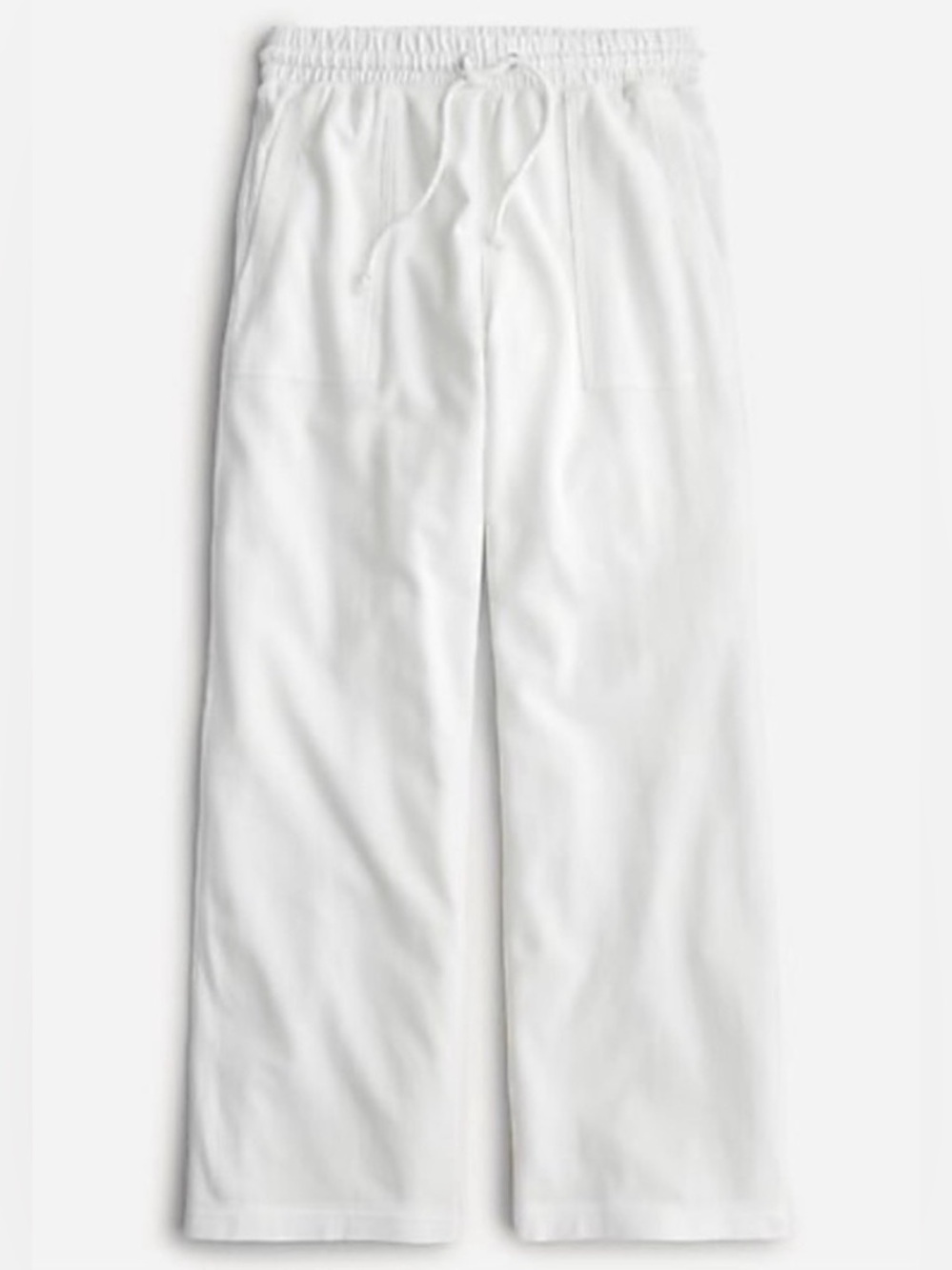 J.Crew Magic Rinse™ Patch Pocket Sweatpant in White | XL | GUC